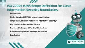 Journal (General Articles) | Neumetric ISO 27001 ISMS Scope Definition for Clear Information Security Boundaries