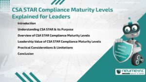 Journal (General Articles) | Neumetric CSA STAR Compliance Maturity Levels Explained for Leaders