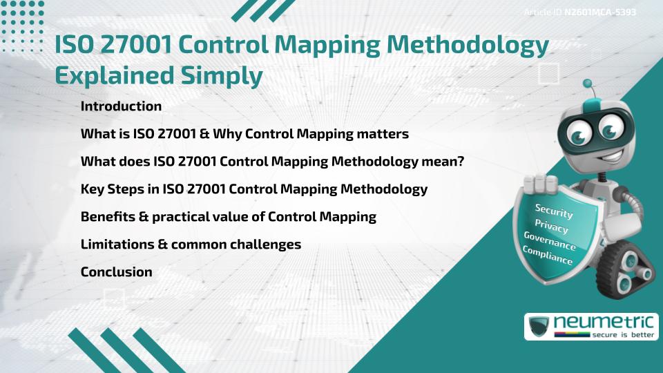 ISO 27001 Control Mapping Methodology Explained Simply