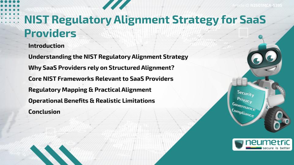 NIST Regulatory Alignment Strategy for SaaS Providers