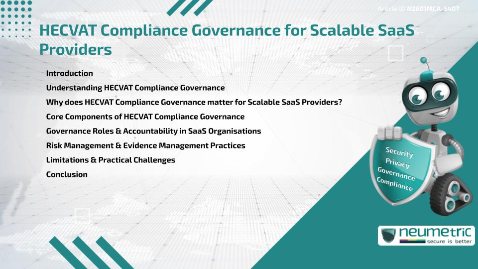 HECVAT Compliance Governance for Scalable SaaS Providers