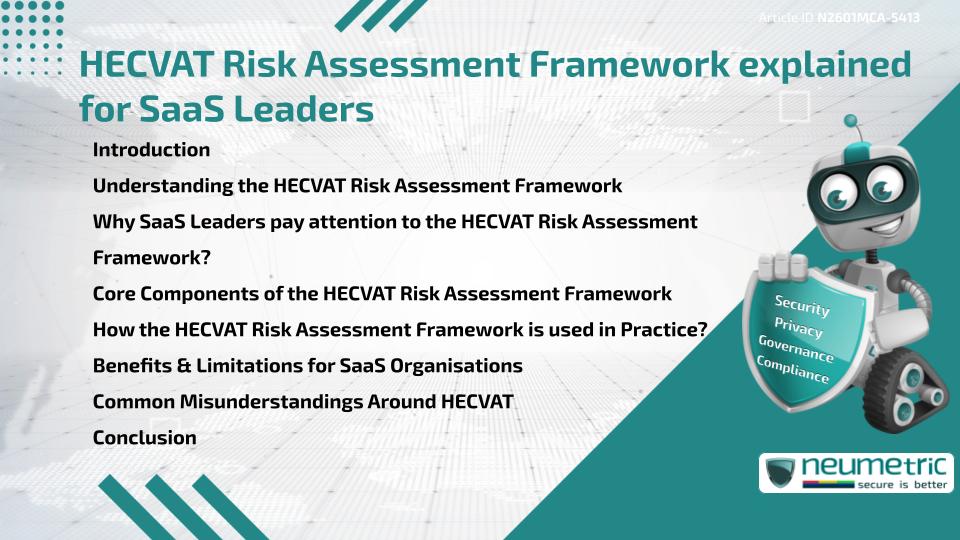 HECVAT Risk Assessment Framework explained for SaaS Leaders