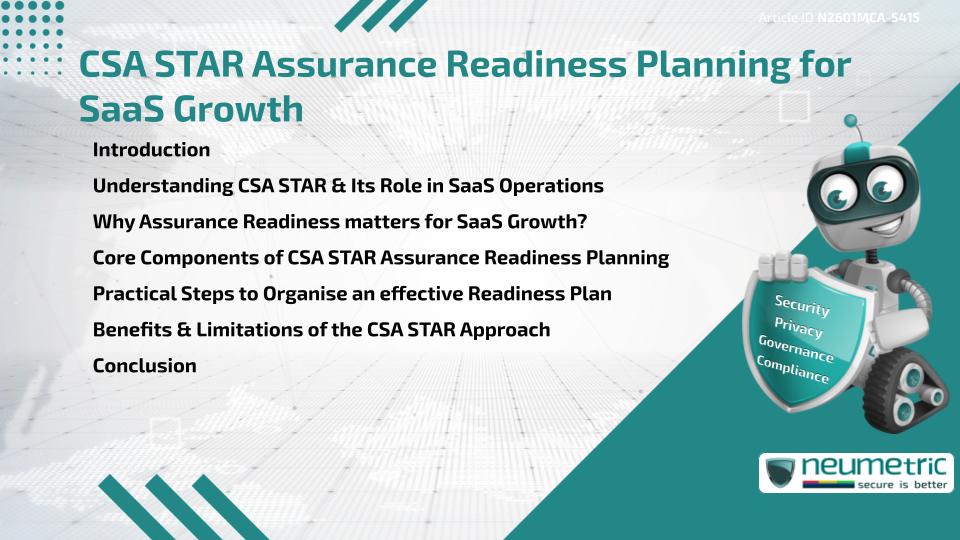 CSA STAR Assurance Readiness Planning for SaaS Growth
