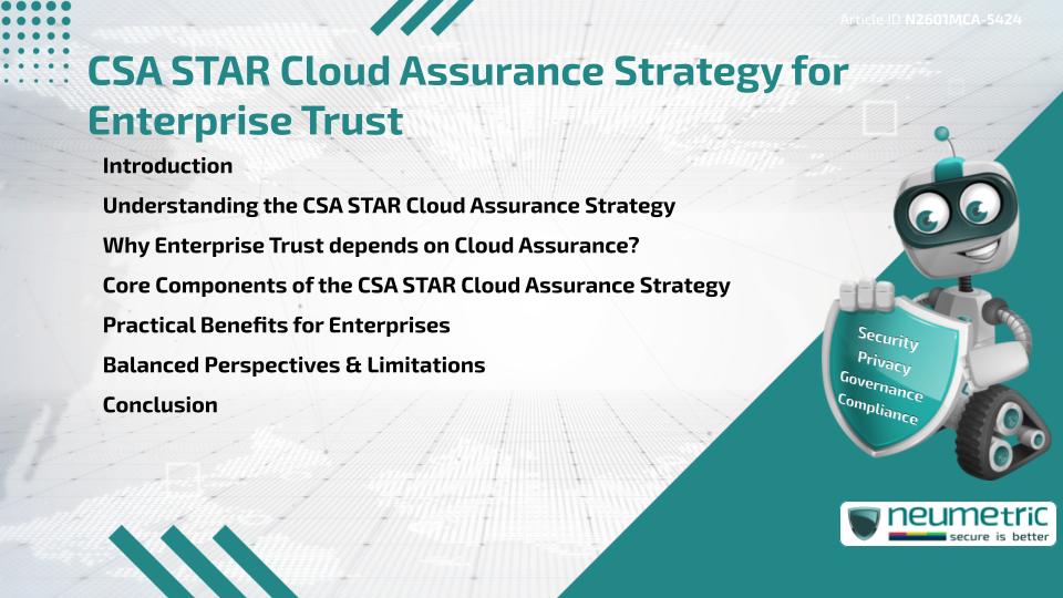 CSA STAR Cloud Assurance Strategy for Enterprise Trust
