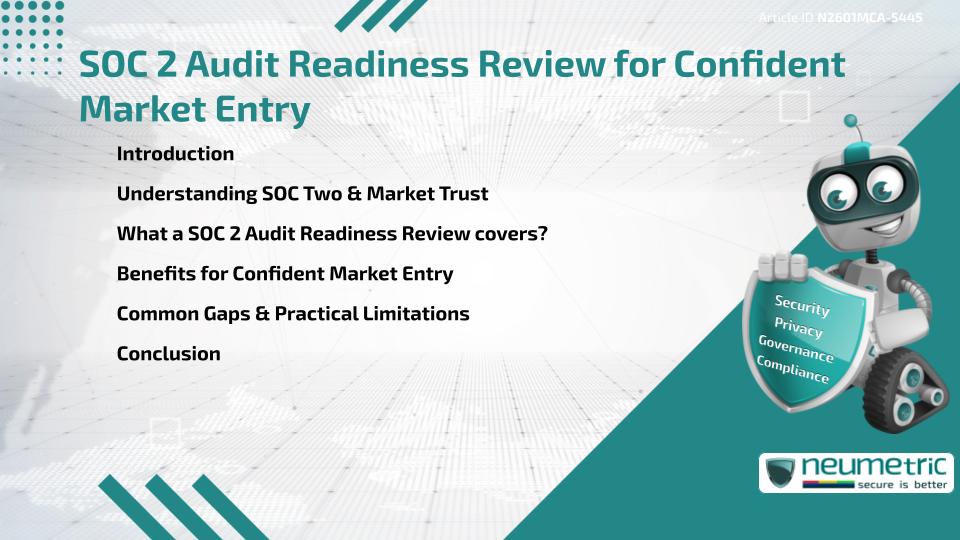SOC 2 Audit Readiness Review for Confident Market Entry
