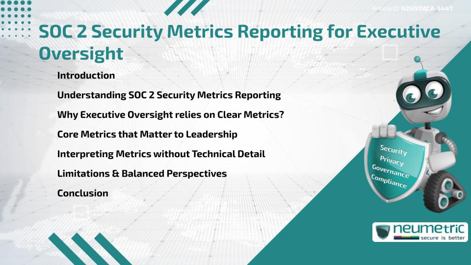 SOC 2 Security Metrics Reporting for Executive Oversight