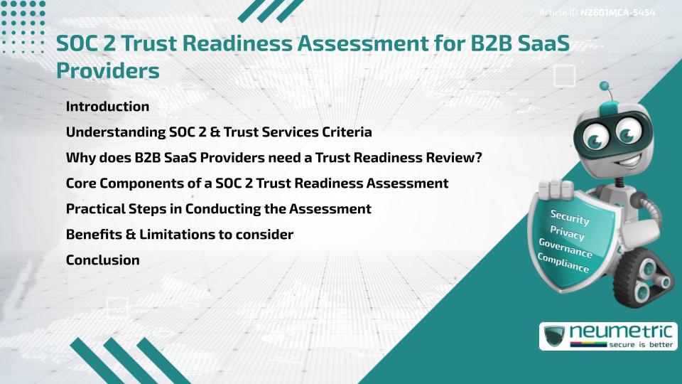 SOC 2 Trust Readiness Assessment for B2B SaaS Providers