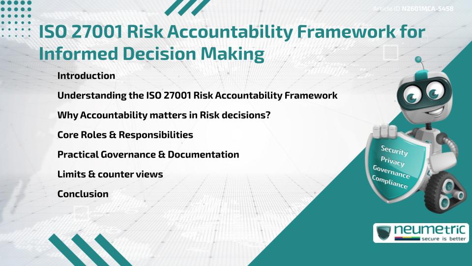 ISO 27001 Risk Accountability Framework for Informed Decision Making