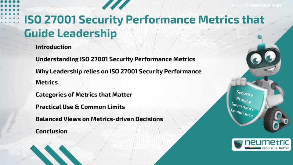 ISO 27001 Security Performance Metrics that Guide Leadership