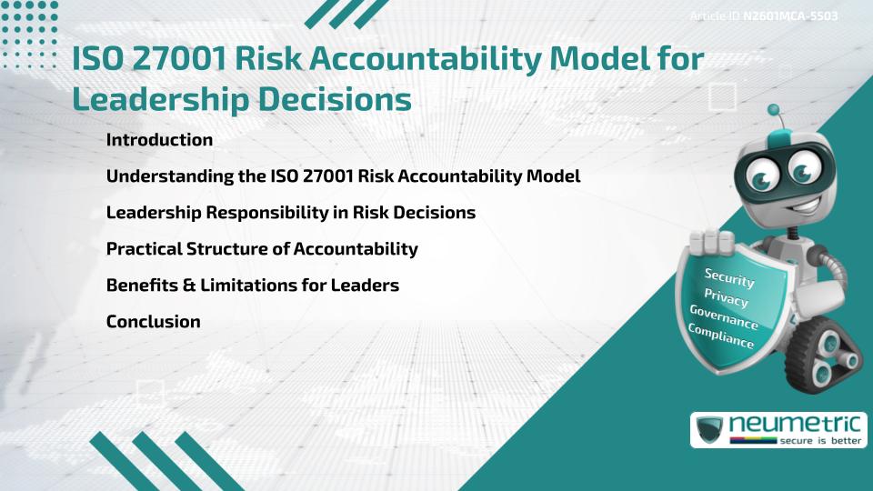ISO 27001 Risk Accountability Model for Leadership Decisions