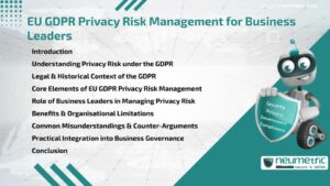 EU GDPR Privacy Risk Management for Business Leaders