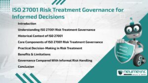 Journal (General Articles) | Neumetric ISO 27001 Risk Treatment Governance for Informed Decisions