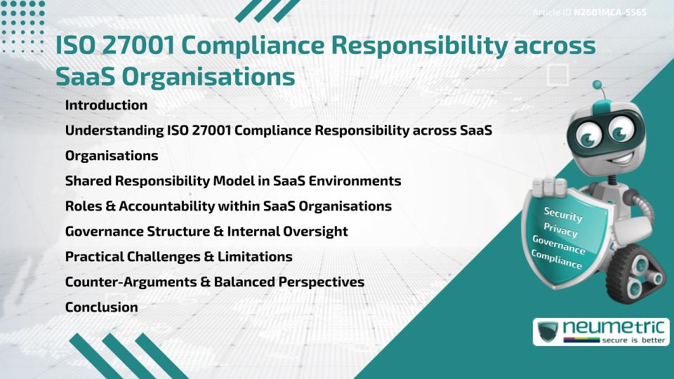 ISO 27001 Compliance Responsibility across SaaS Organisations