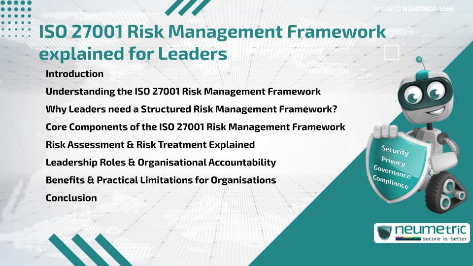 ISO 27001 Risk Management Framework explained for Leaders