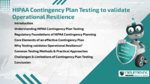 Journal (General Articles) | Neumetric HIPAA Contingency Plan Testing to validate Operational Resilience