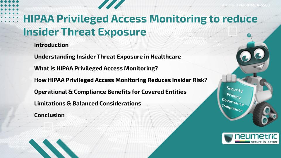 HIPAA Privileged Access Monitoring to reduce Insider Threat Exposure