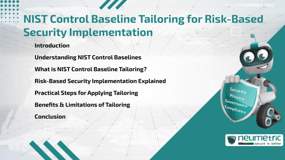 NIST Control Baseline Tailoring for Risk-Based Security Implementation