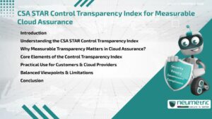 CSA STAR Control Transparency Index for Measurable Cloud Assurance