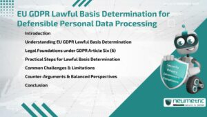 EU GDPR Lawful Basis Determination for Defensible Personal Data Processing