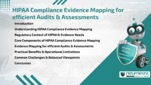 HIPAA Compliance Evidence Mapping for efficient Audits & Assessments